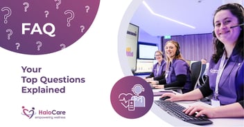 FAQ Blog cover photo with image of Care Hub team