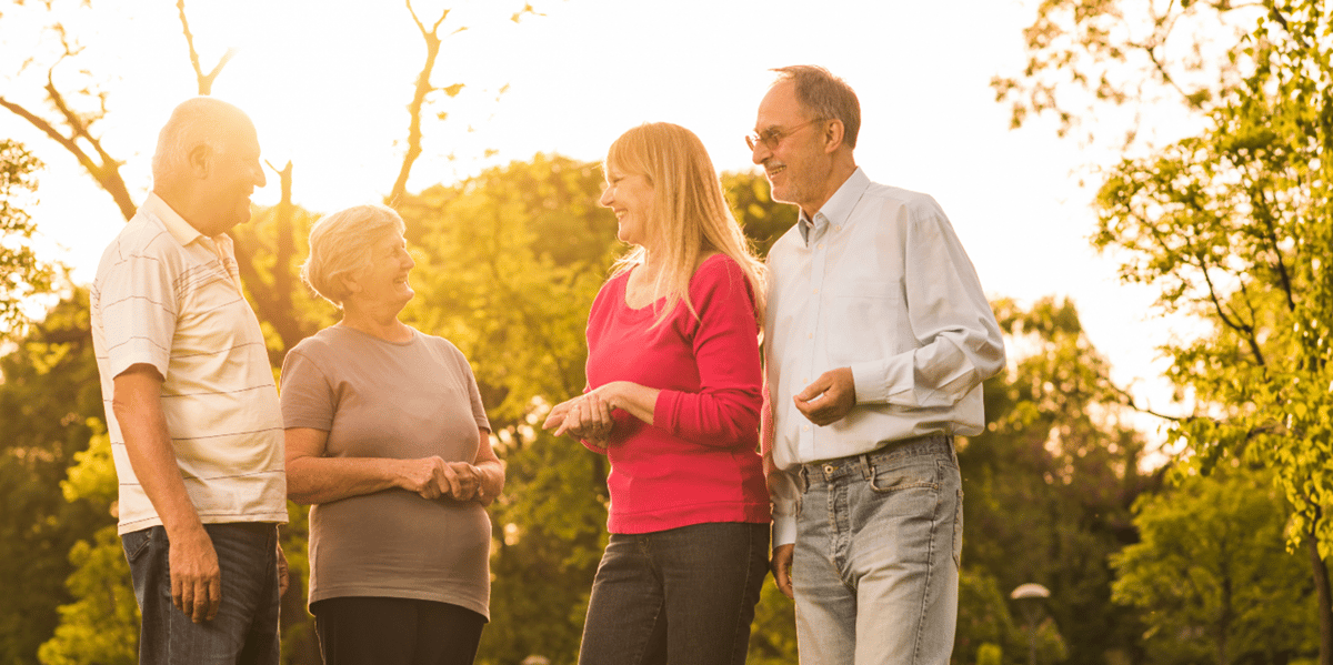 people socialising and reconnecting after the Covid-19 lockdown