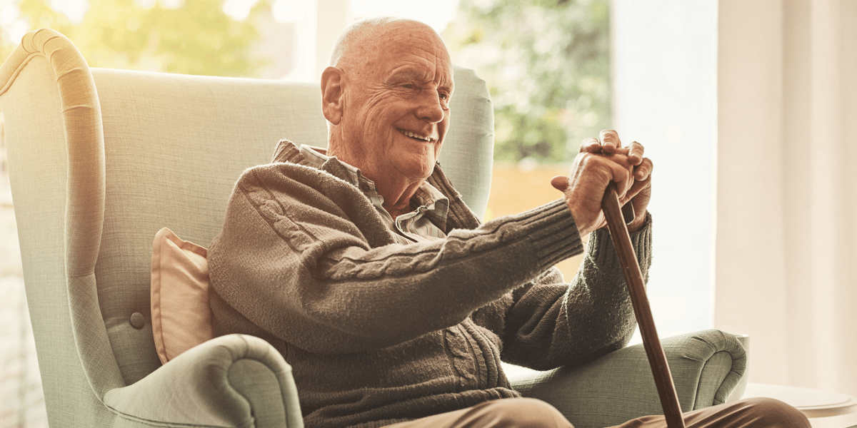 man sitting in a chair 